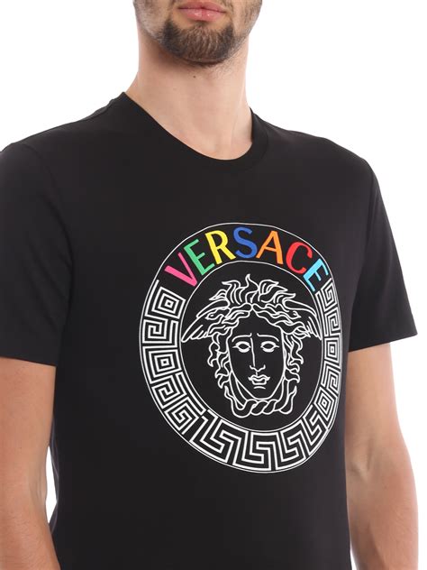 versace tshirt schwarz|versace collection t shirts.